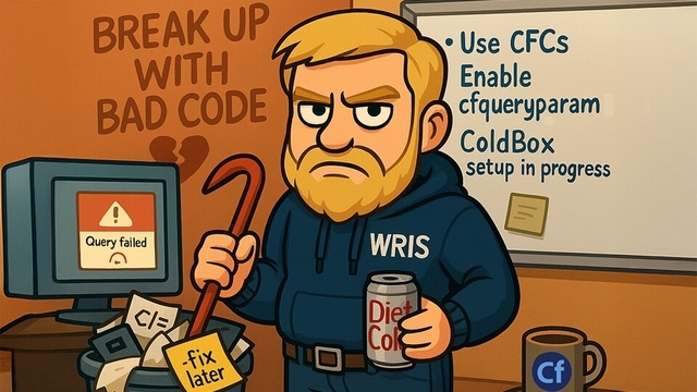 From the Desk of your Grumpy Dev: It's Not Me, It's You: Breaking Up with Bad ColdFusion Code